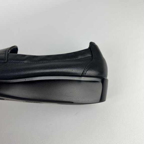 SAS Womens Weave Black Leather Slip On Loafer Comfort Shoes size 8.5S Slim - Picture 10 of 16